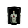 Musical Mouse IN Absinthe  Illustration Mug | Black Ceramic Coffee Cup
