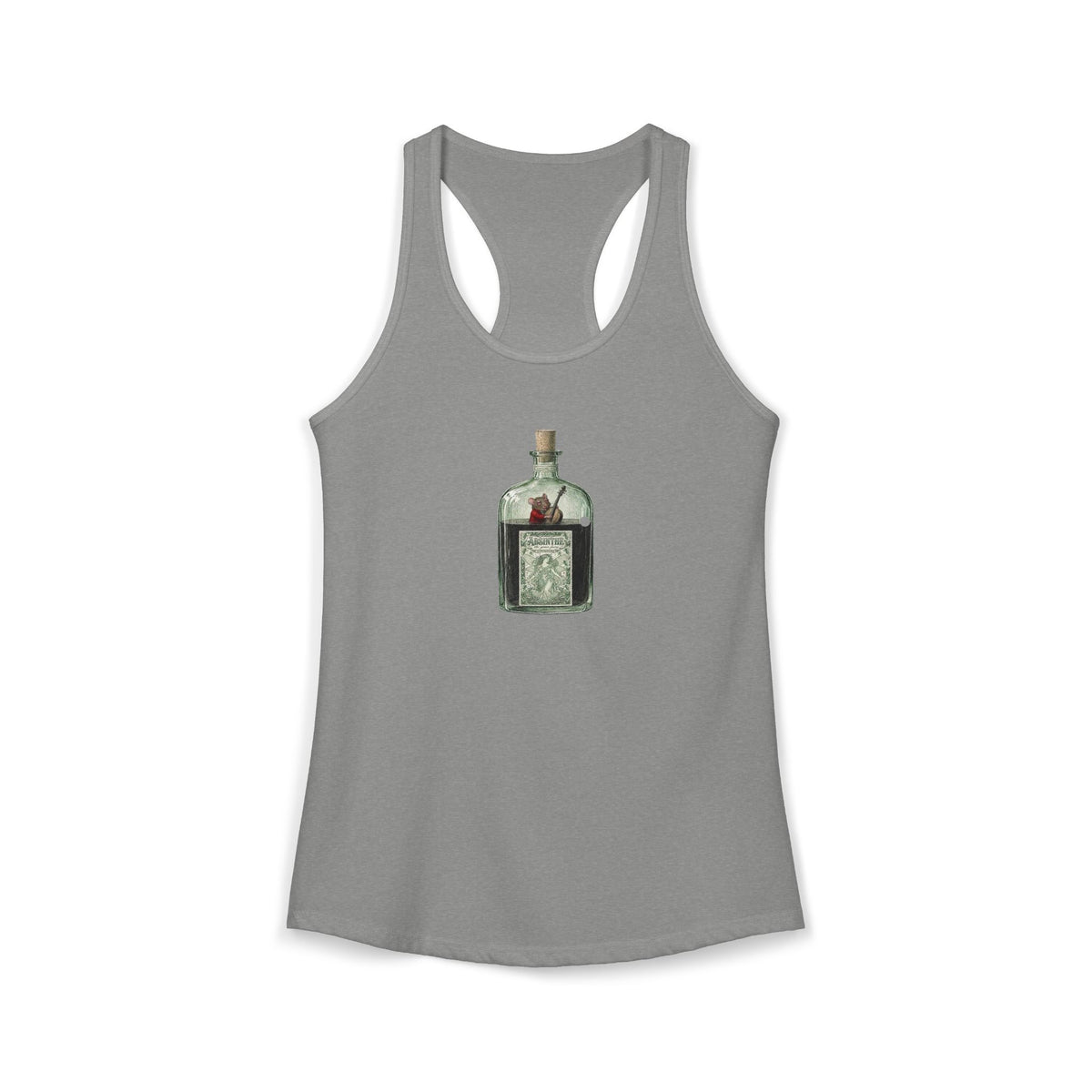 Musical Mouse in Absinthe  Women's Ideal Racerback Tank
