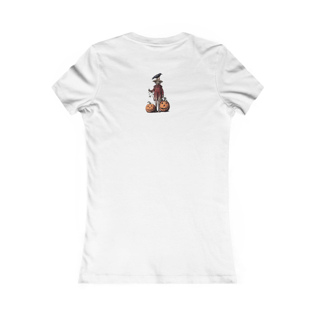 Harvest Scarecrows Cute and Spooky Women's Favorite Tee