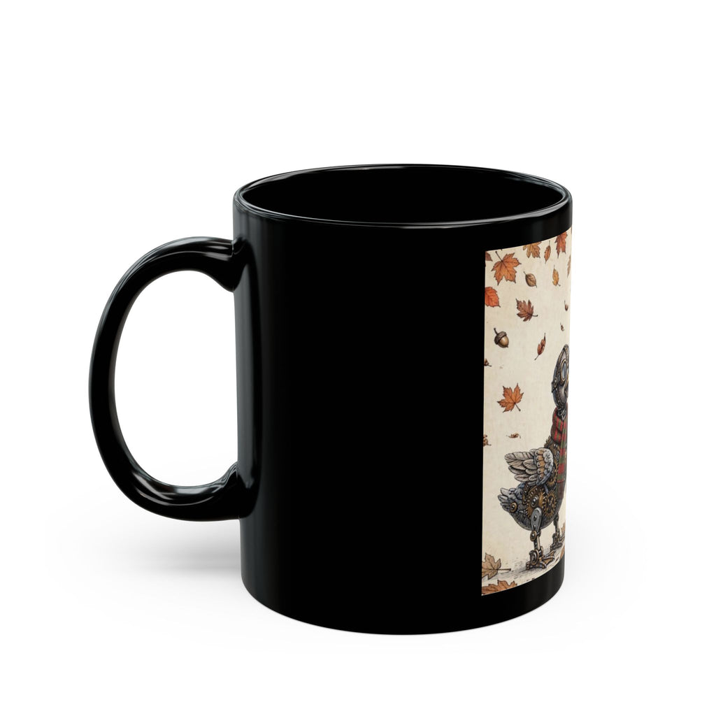 In A World of Ordinary...  Autumn Illustration Mug | Black Ceramic Mug