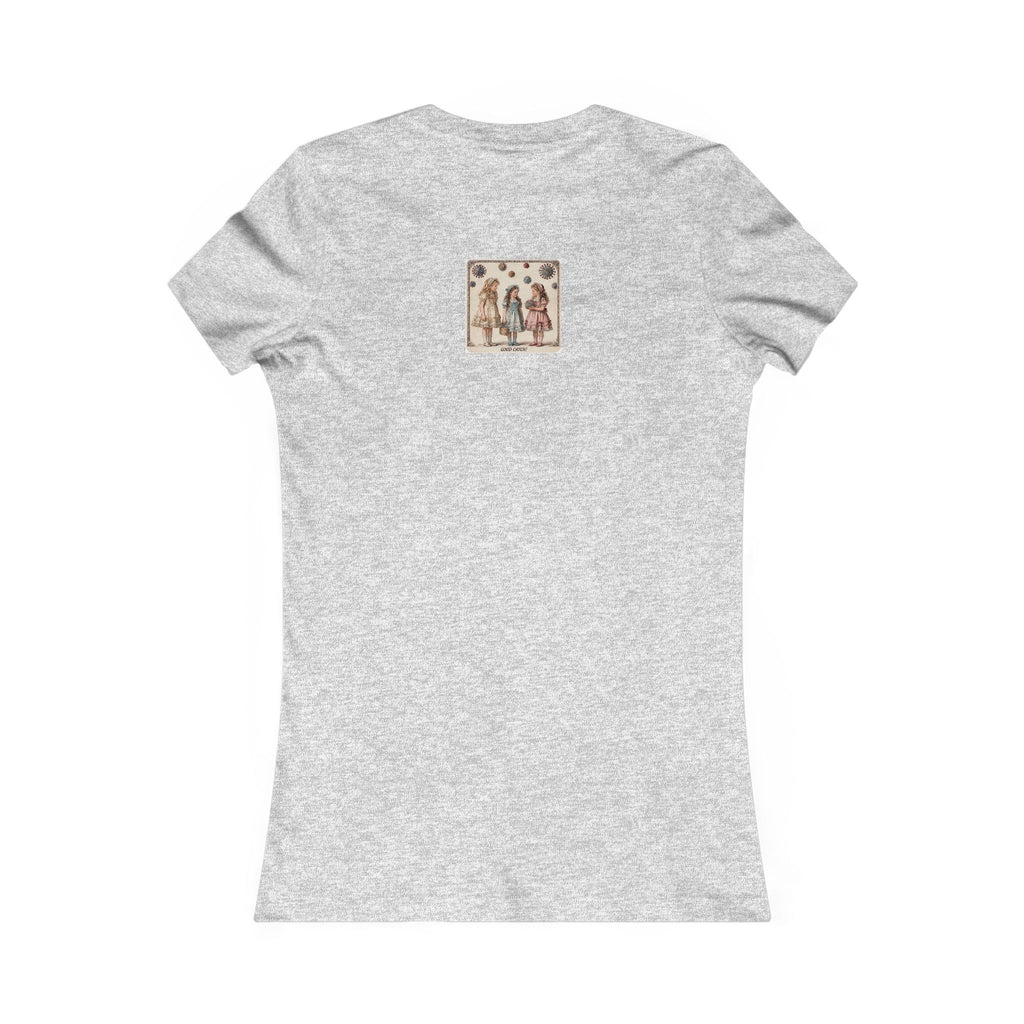 Viral Innocence  Vintage Girls Illustration Tee | Retro Floral Kids Artwork