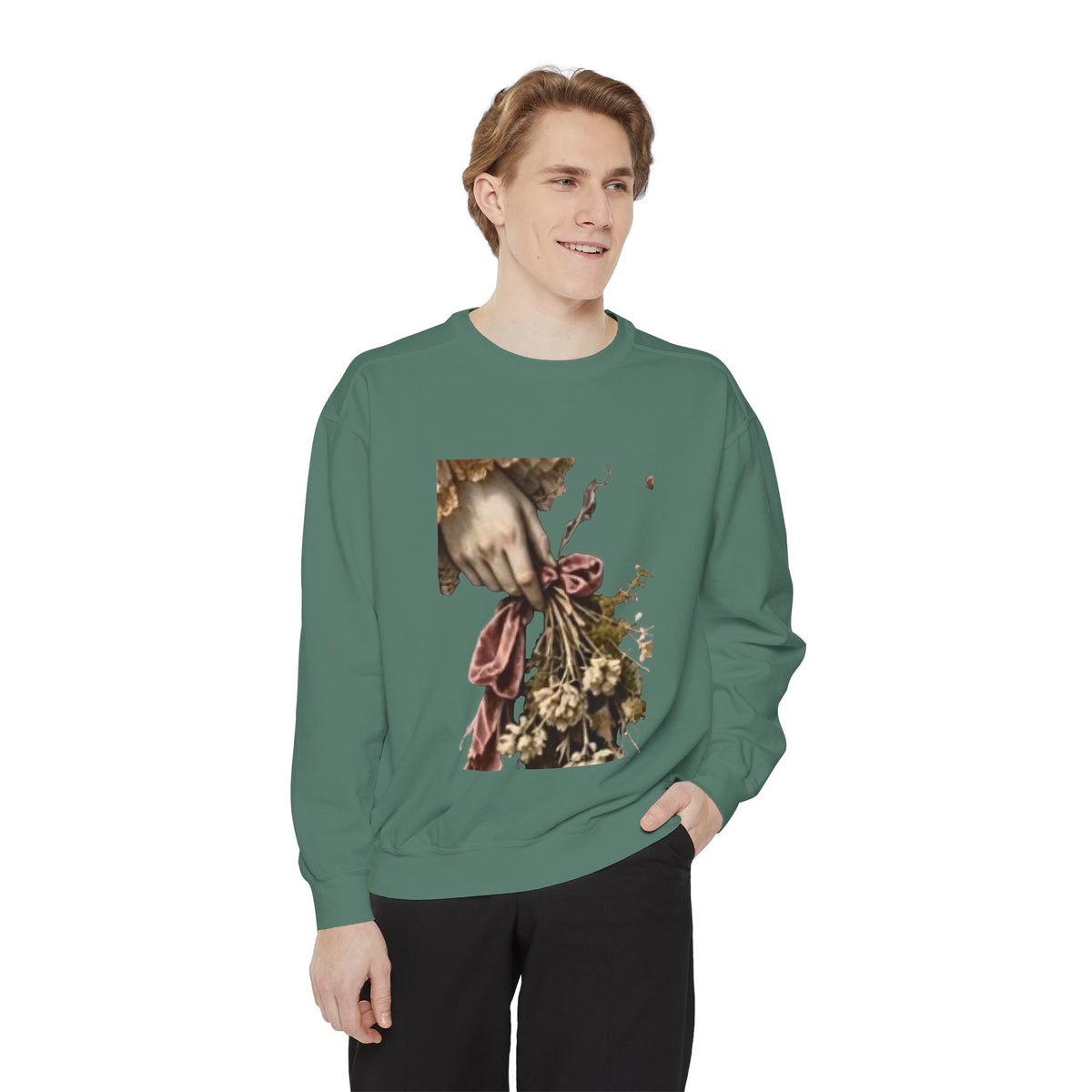 I Gave You Flowers Vintage Botanical Still Life Sweatshirt