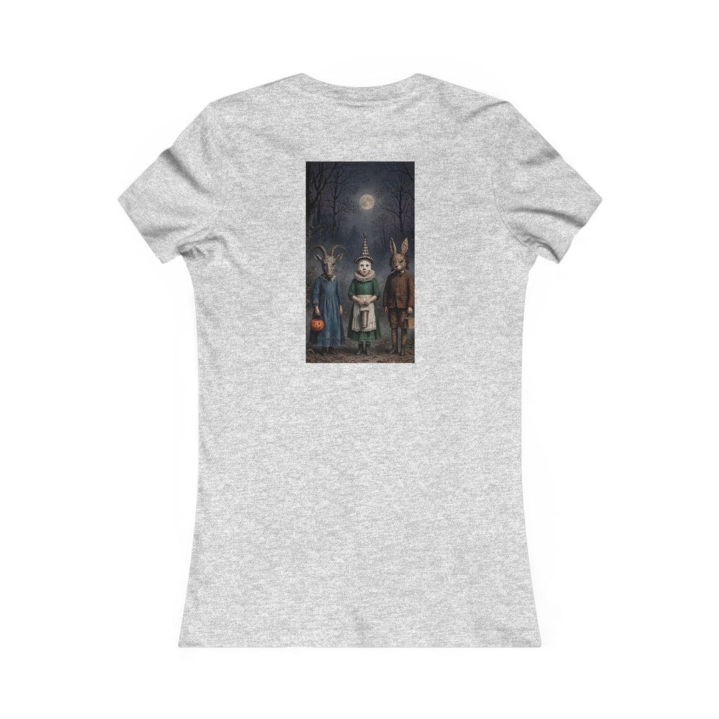 Victorian Halloween Masquerade  Scene T-Shirt | Victorian Trick or Treat Pumpkins