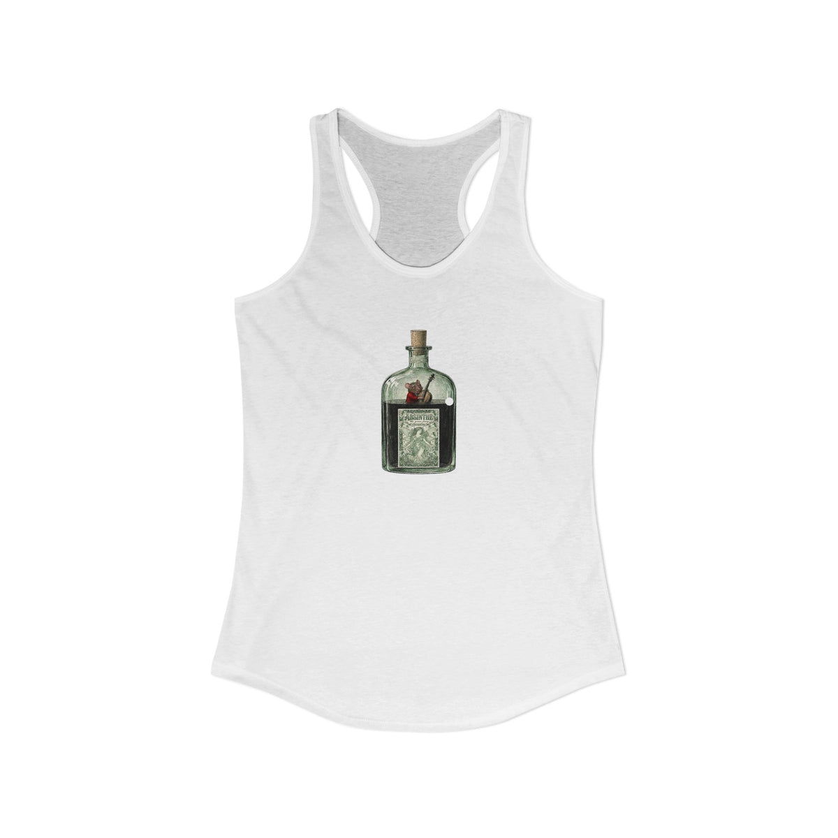 Musical Mouse in Absinthe  Women's Ideal Racerback Tank