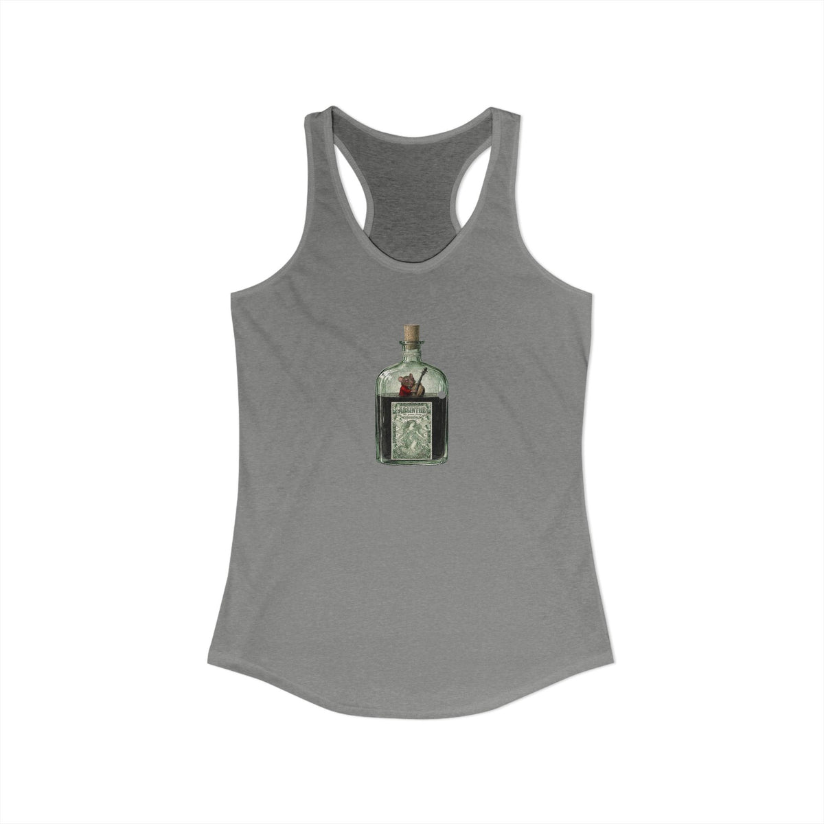 Musical Mouse in Absinthe  Women's Ideal Racerback Tank