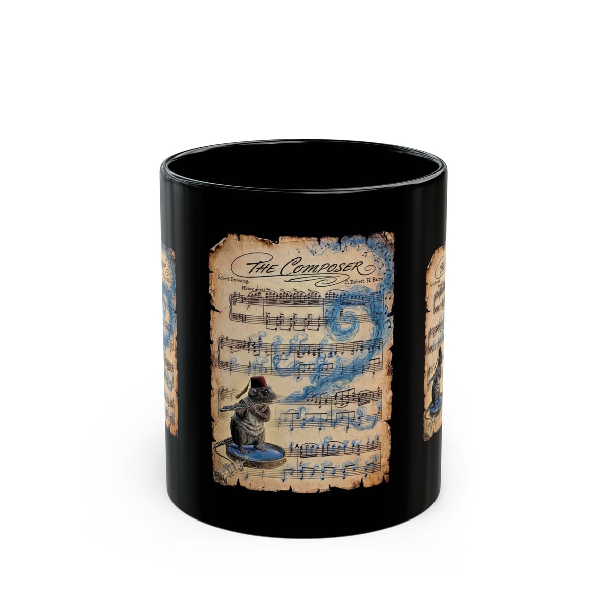 The Solitary Minstrel    Mug | Black Ceramic Coffee Cup