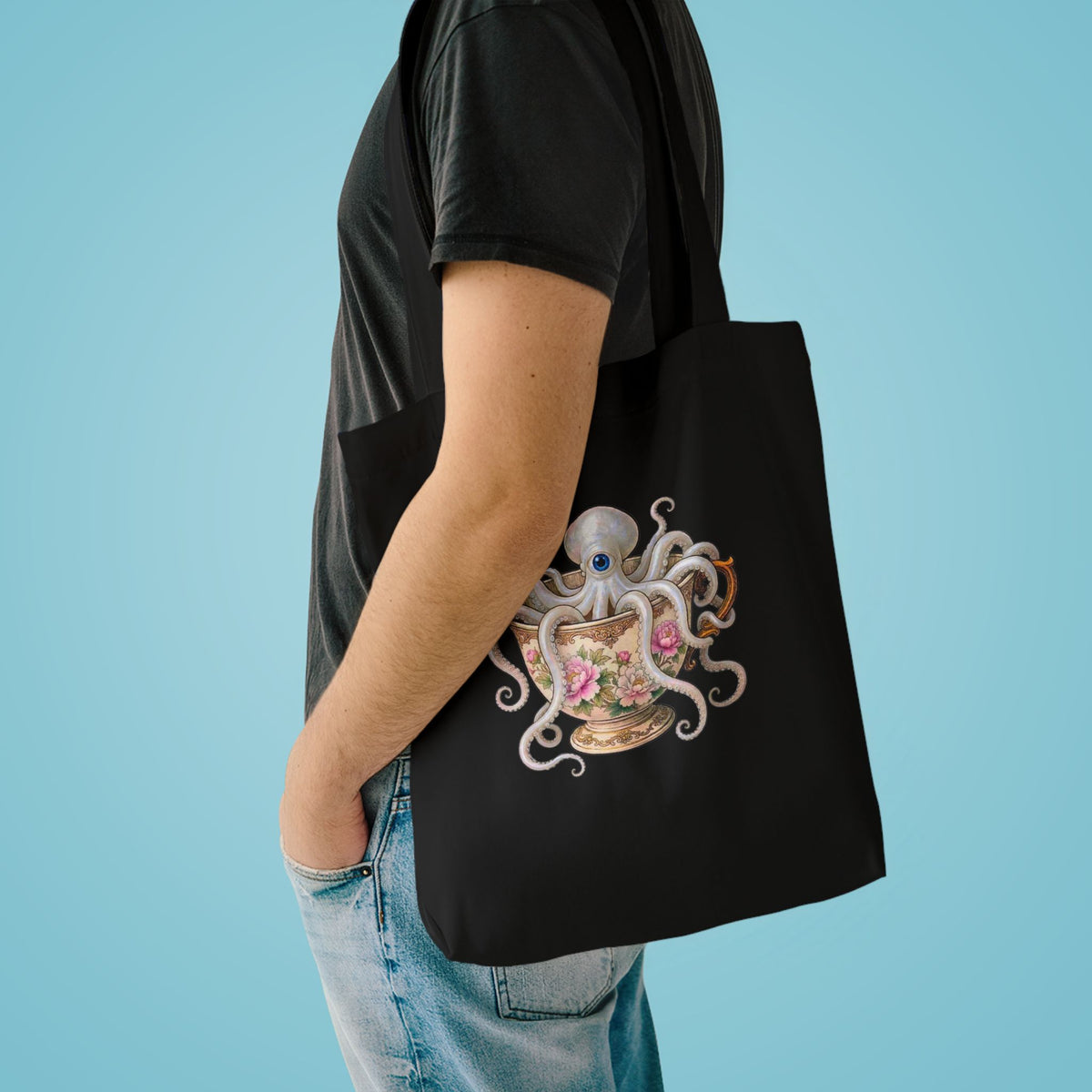 WHAT'S IN THIS TEA?   Tote Bag | Nautical, Vintage Tea Illustration