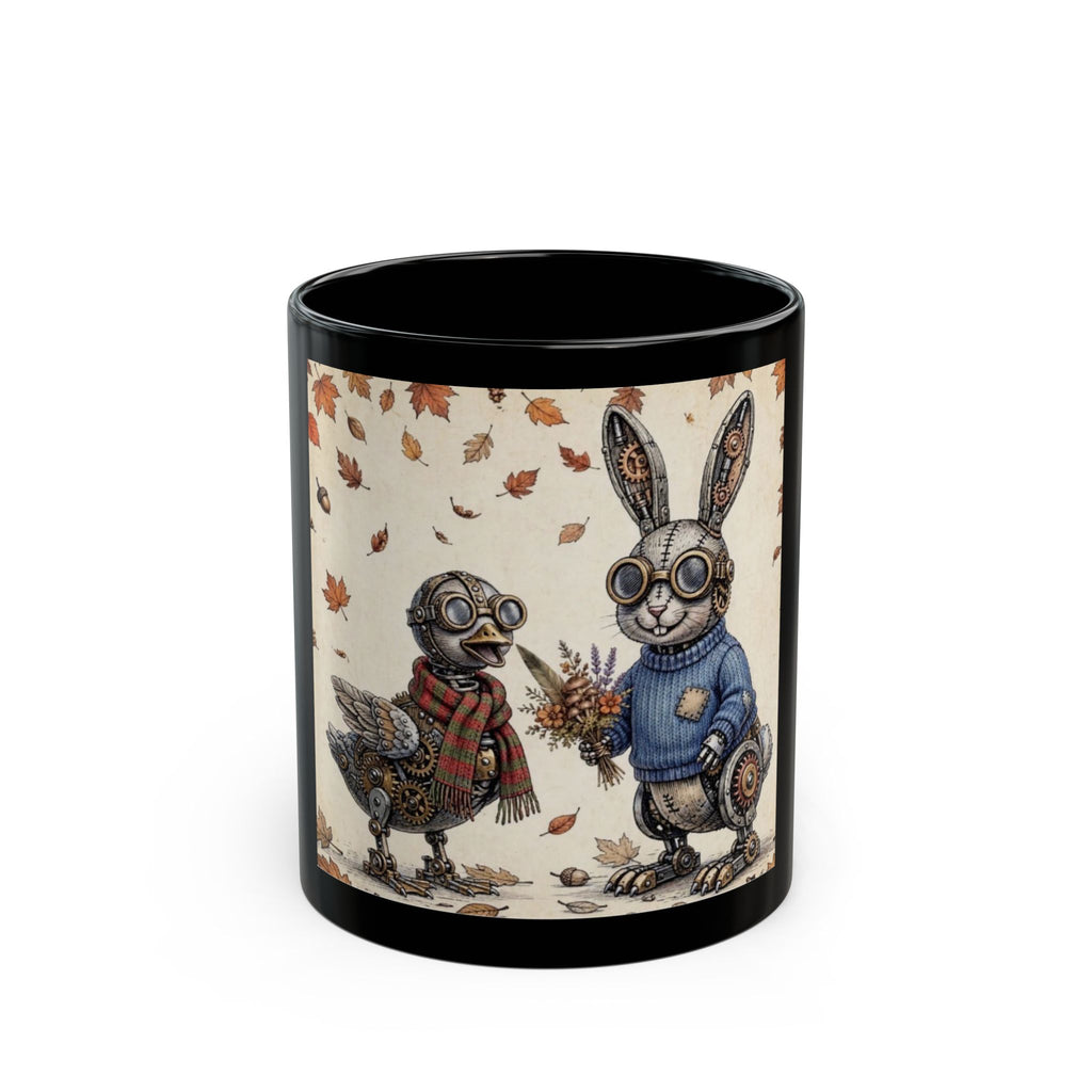 In A World of Ordinary...  Autumn Illustration Mug | Black Ceramic Mug