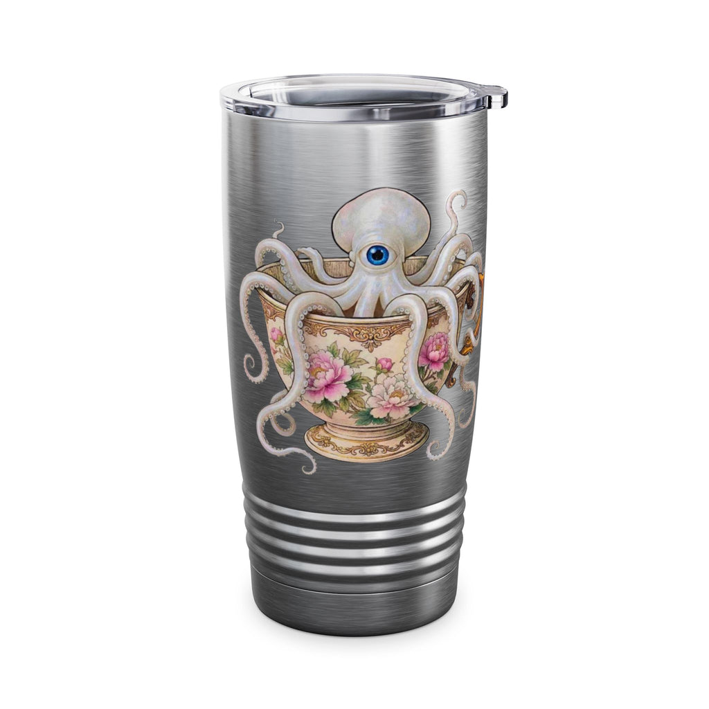 Octopus in Teacup 20oz Insulated Tumbler — Cute Nautical Tea Lover Gift