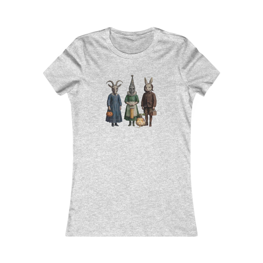 Victorian Halloween Masquerade  Scene T-Shirt | Victorian Trick or Treat Pumpkins