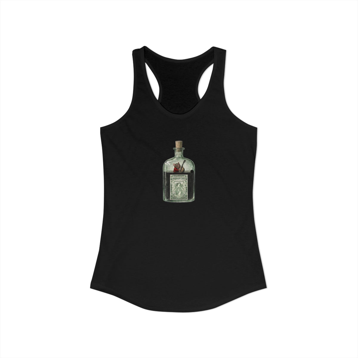 Musical Mouse in Absinthe  Women's Ideal Racerback Tank