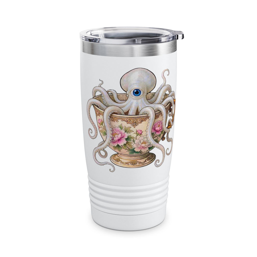 Octopus in Teacup 20oz Insulated Tumbler — Cute Nautical Tea Lover Gift