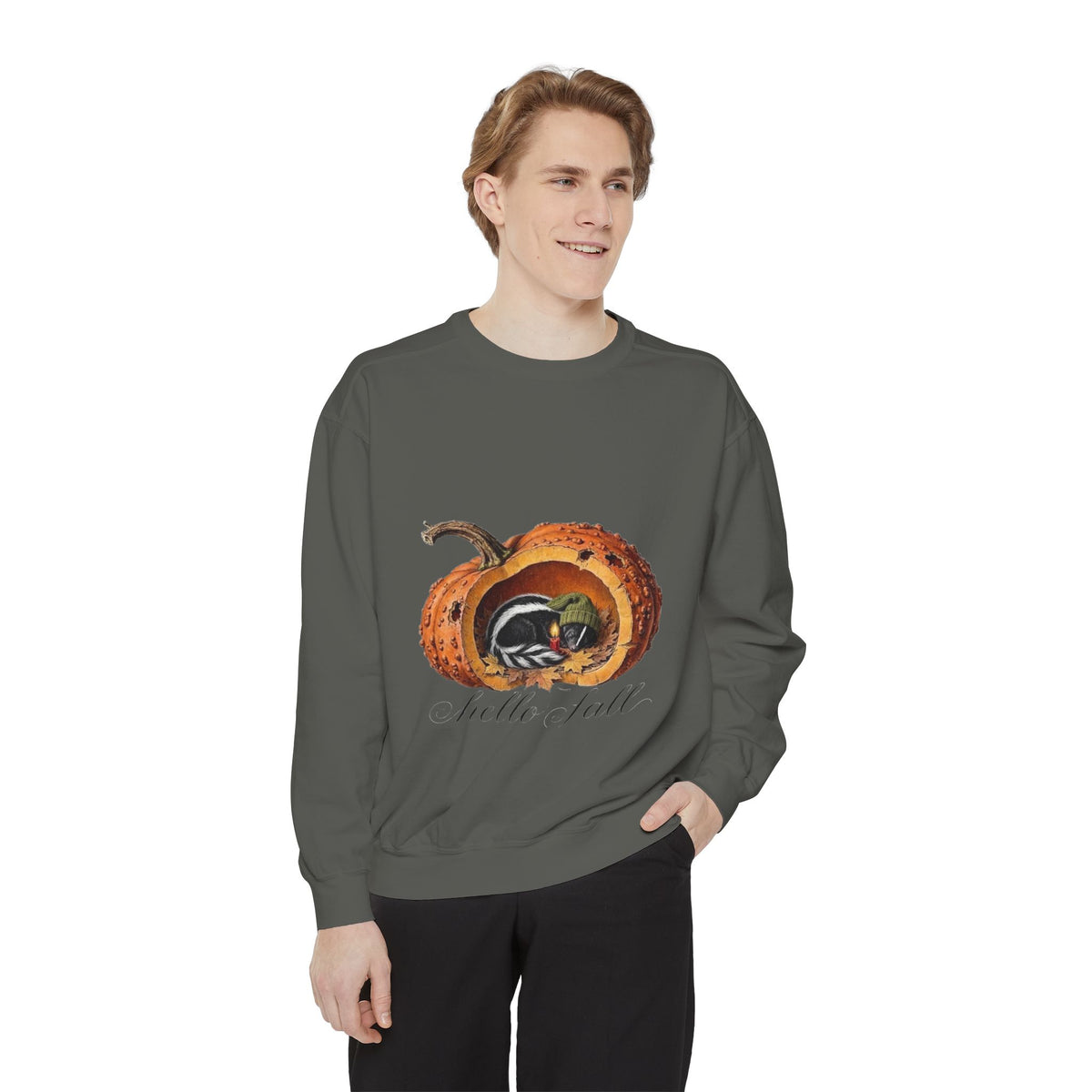 Skunkin Punkin Sweatshirt — Hello Fall Graphic Sweatshirt