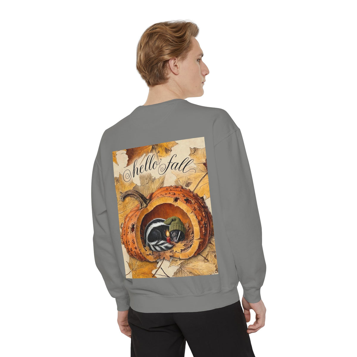Skunkin Punkin Sweatshirt — Hello Fall Graphic Sweatshirt