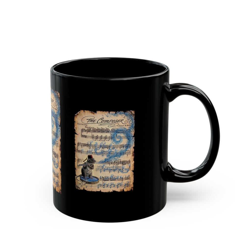 The Solitary Minstrel    Mug | Black Ceramic Coffee Cup