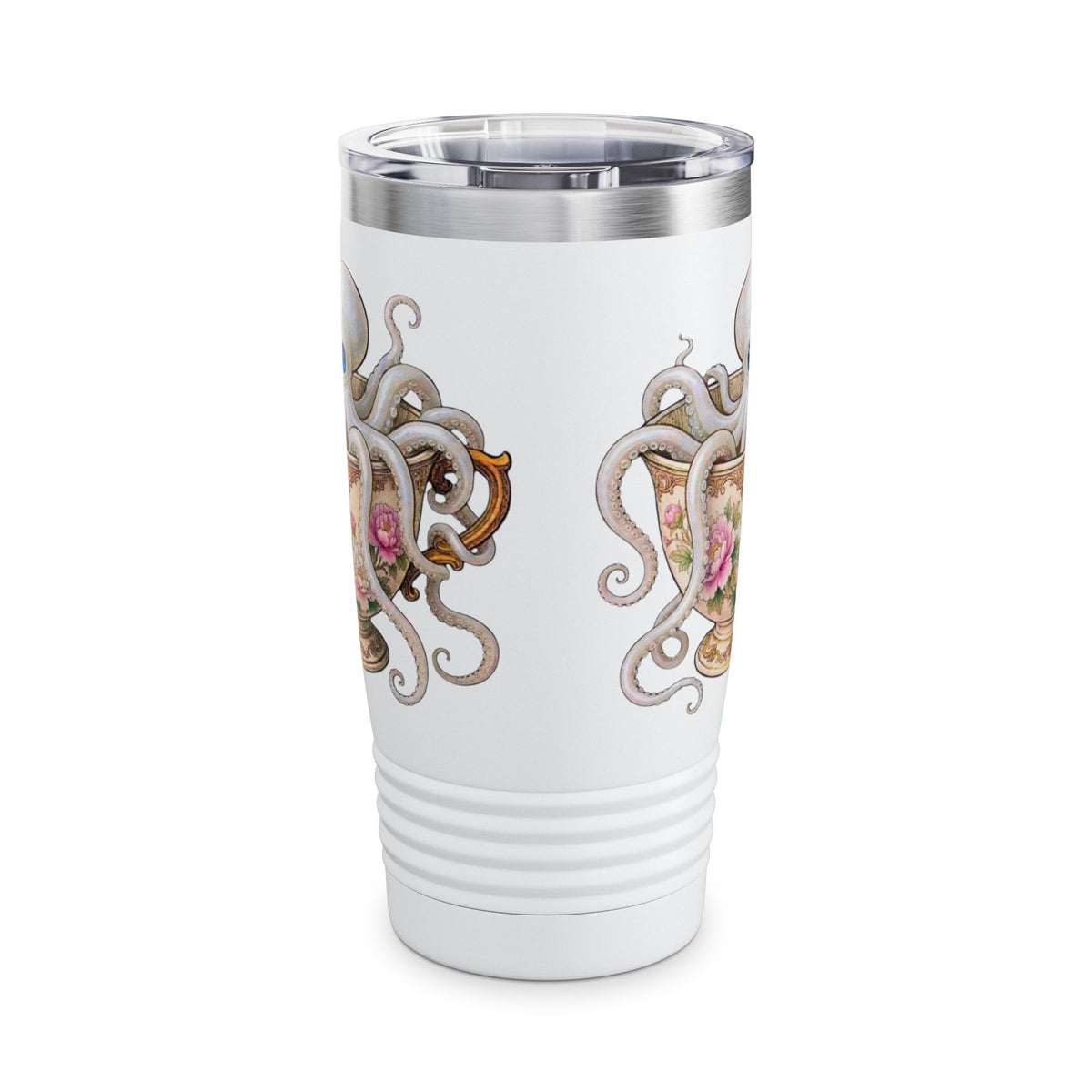 Octopus in Teacup 20oz Insulated Tumbler — Cute Nautical Tea Lover Gift